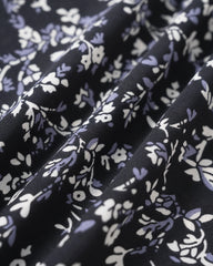 Blue Floral Tie Strap Mini Dress