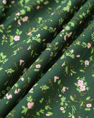 The Floral Tie Straps Midi Dress